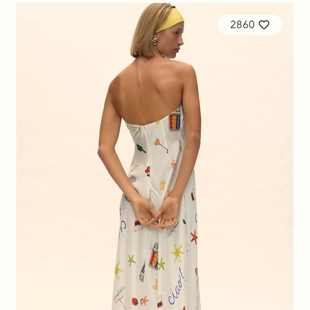 For Love And Lemons Carla Strapless Maxi - Picture 2 of 3